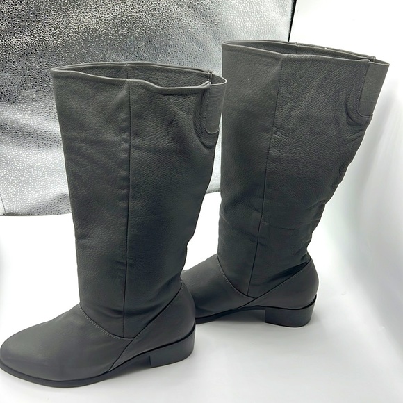 Bagatelle knee high gray color soft leather boots for women size 8.5 - Picture 3 of 8